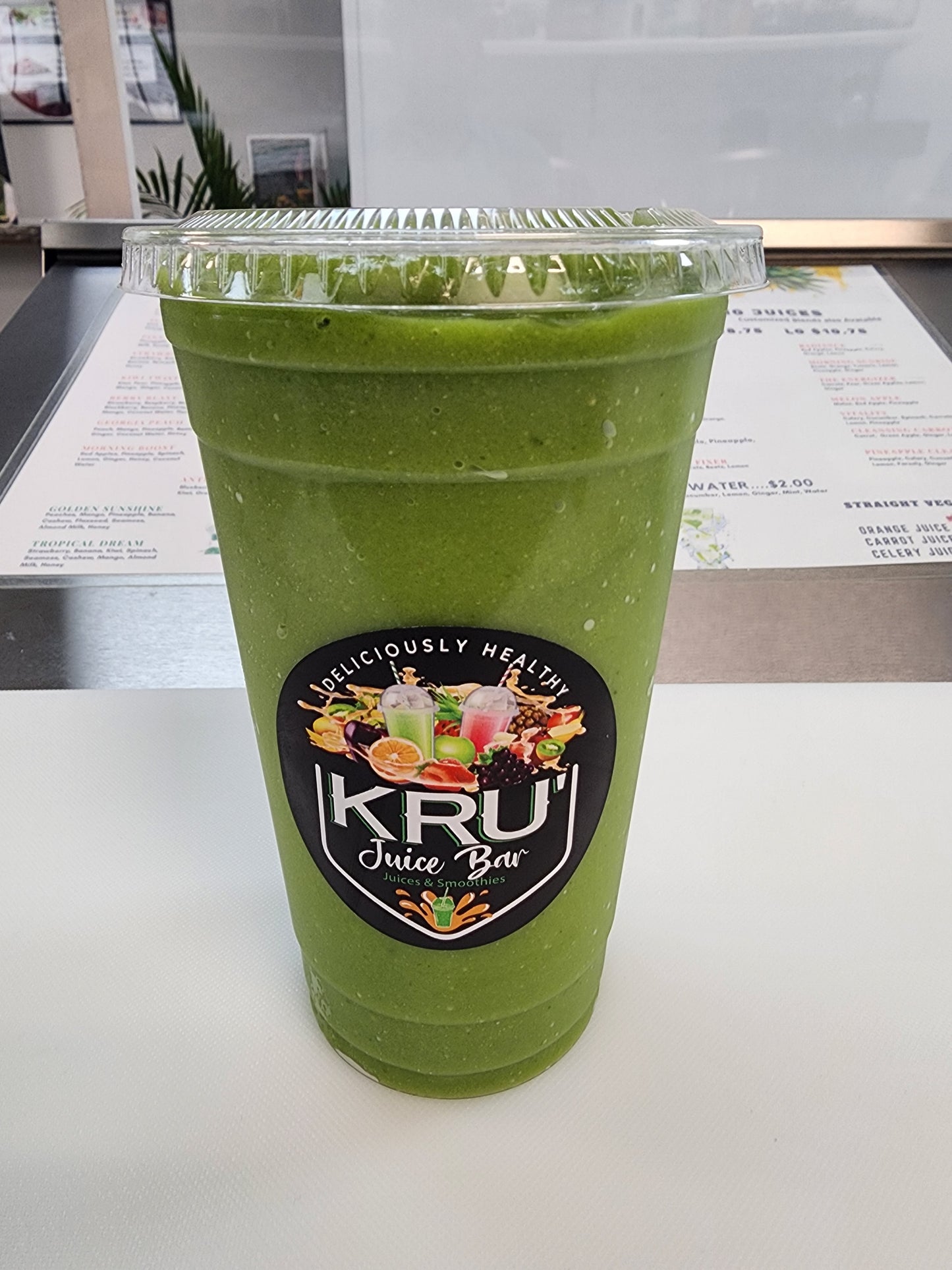 Tropical Green Broccoli Smoothie