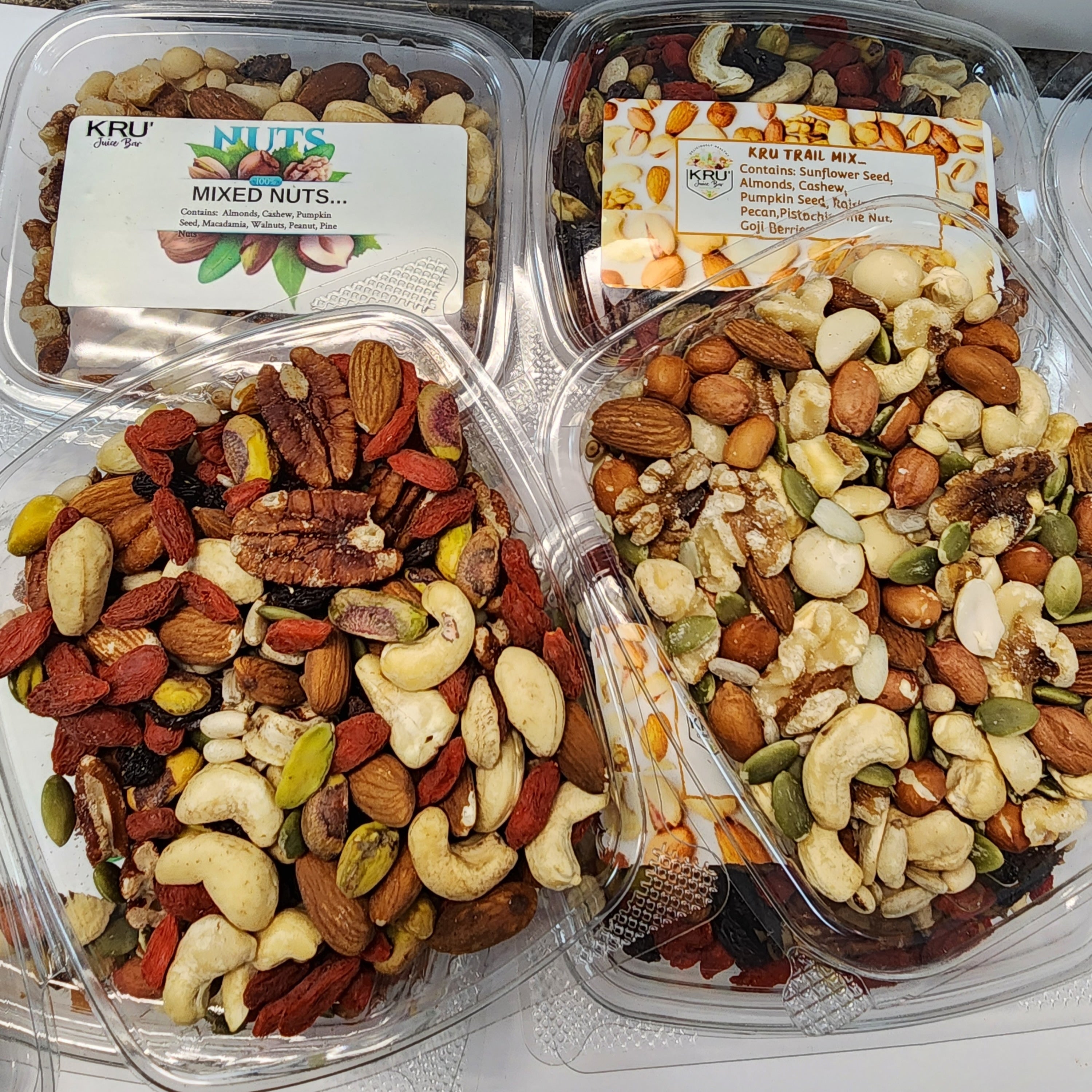 MIXED NUTS & TRAIL NUTS – Kru Juice Bar